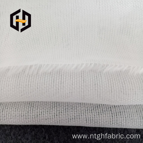 Pure cotton tidy mesh backing greige fabric